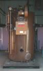 USED: Fulton Fuel Fired Steam Boiler, model FB-030-A, 30 hp, vertical design. Rated 1035 pounds of steam per hour, maximum working pressure 150 psi. Skid mounted with a control panel, condensate retu...