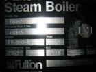 Used Fulton Fuel Fired Steam Boiler, Model FB-080-A