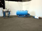 Used Kewanee Packaged Classic III Steam Boiler, Model H3S-50-G. 50 hp, mbh output 1674, 250 Square feet heating surface, 150 psig design pressure. Three pass design. Equipped with a Kewanne Forcedraf...