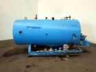 Used Kewanee Packaged Classic III Steam Boiler, Model H3S-50-G. 50 hp, mbh output 1674, 250 Square feet heating surface, 150 psig design pressure. Three pass design. Equipped with a Kewanne Forcedraf...