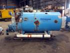 Used Kewanee Packaged Classic III Steam Boiler, Model H3S-50-G. 50 hp, mbh output 1674, 250 Square feet heating surface, 150 psig design pressure. Three pass design. Equipped with a Kewanne Forcedraf...