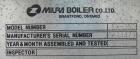 Used Miura High Pressure Steam Boiler, model EX-300