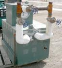 Used Raypak Hydronic Heating Commercial Hot Water Boiler, Model H3-0962, Natural Gas. Max input 961,700 BTU/HR, max output 788,594 BTU/HR. Rated 150 PSI at 250 Degrees F. 78 square foot heating surfa...