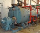 Used Superior Boiler Works Boiler, Model 8-X-1500. Steam capacity 10350 pounds an hour, heating surface 1507 square feet, 150 psi design pressure, approximate 300 HP. Includes an Industrial Combustio...