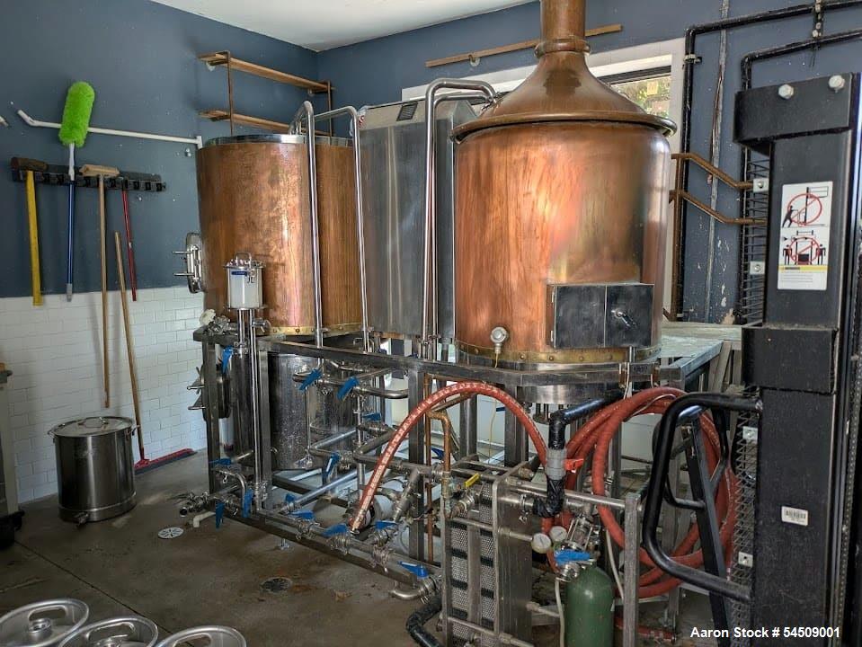 Used Allied Beverage Tanks 3.5 BBL Electric Brewhouse System with Fermenters & Brite Tanks