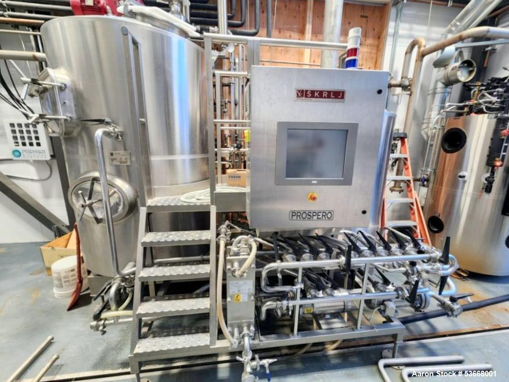 Used Prospero SK Steam Brewhouse BH3 – 7BBL/10HL, 3-Vessel System