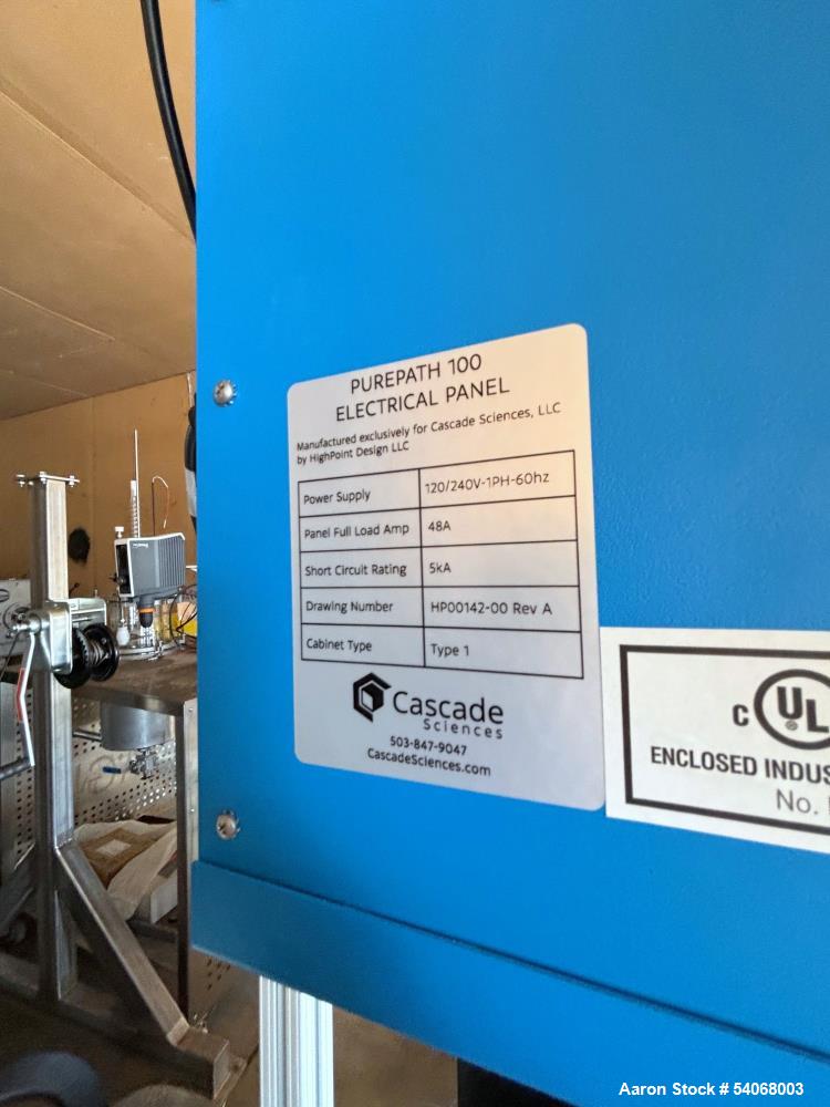 Used Cascade Sciences PurePath 100 Wiped Film Distillation System | 0.1 m² | 2–4 L/hr | Cannabis-Ready