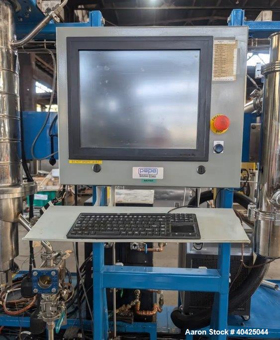 Used Pope Scientific Two-Stage 6" Wiped Film Still – Stainless Steel, Skid-Mounted
