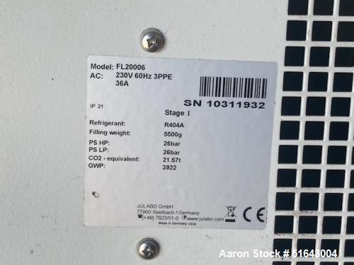Used Julabo FL20006 Rotary Evaporator Chiller