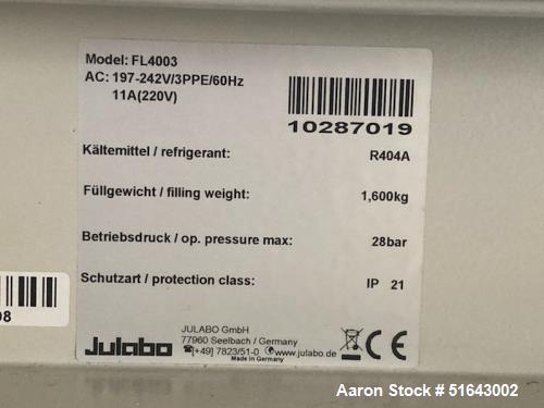 Used Julabo FL4003 Rotary Evaporator Chiller
