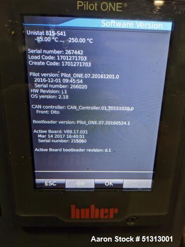 Used- Huber Unistat 815 Chiller/Dynamic Temperature Control System
