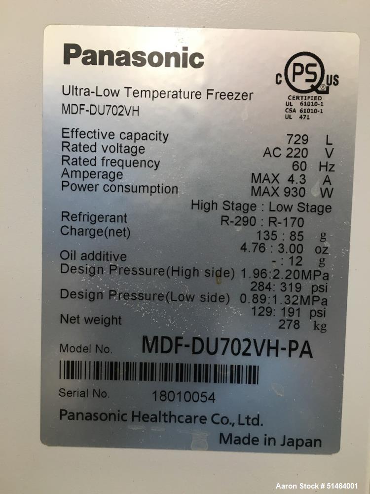Used Panasonic Ultra-Low Freezer