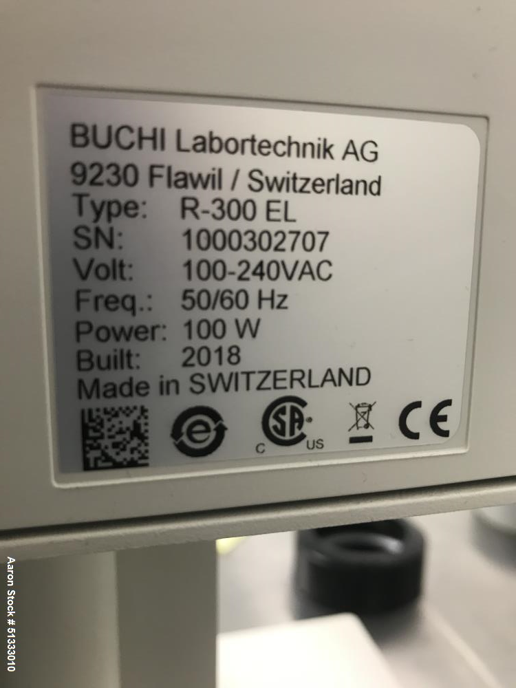 Used Buchi Laboratory  5 L Rotary Evaporator. Model RotoVap R-300