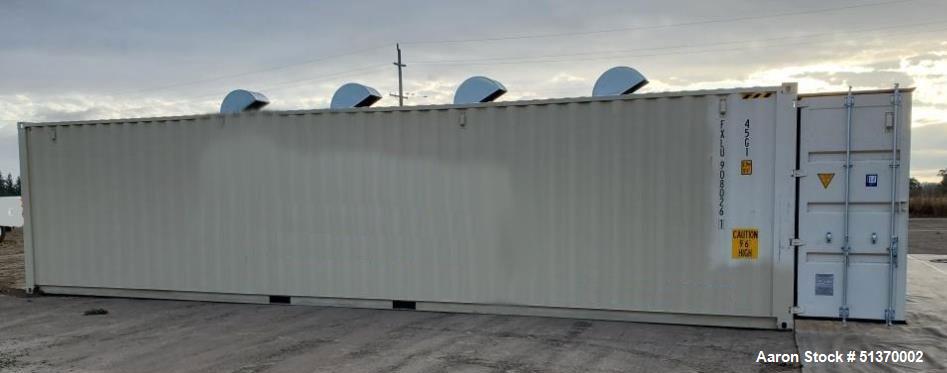 Used Custom Hemp Dryers, Capable of drying up to about 2,000 lbs. per unit per 24 hour shift.  Used to dry Hemp Biomass (both CBD and CBG). These can dry smokable flower,  but are better for Biomass....