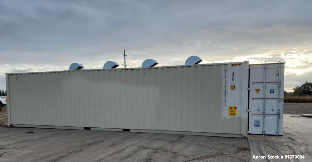 Used Custom Hemp Dryers, Capable of drying up to about 2,000 lbs. per unit per 24 hour shift.  Used to dry Hemp Biomass (both CBD and CBG). These can dry smokable flower,  but are better for Biomass....