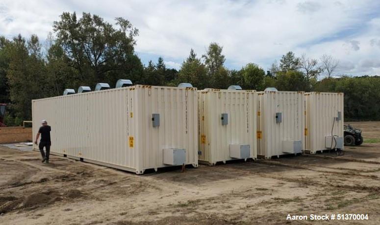 Used Custom Hemp Dryers, Capable of drying up to about 2,000 lbs. per unit per 24 hour shift.  Used to dry Hemp Biomass (both CBD and CBG). These can dry smokable flower,  but are better for Biomass....