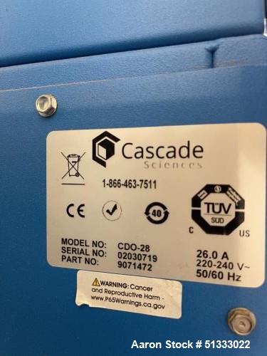 Used Cascade Sciences Drying Decarb Oven