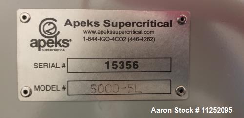 Used Apeks 5000-5L Supercritical CO2 Extraction System