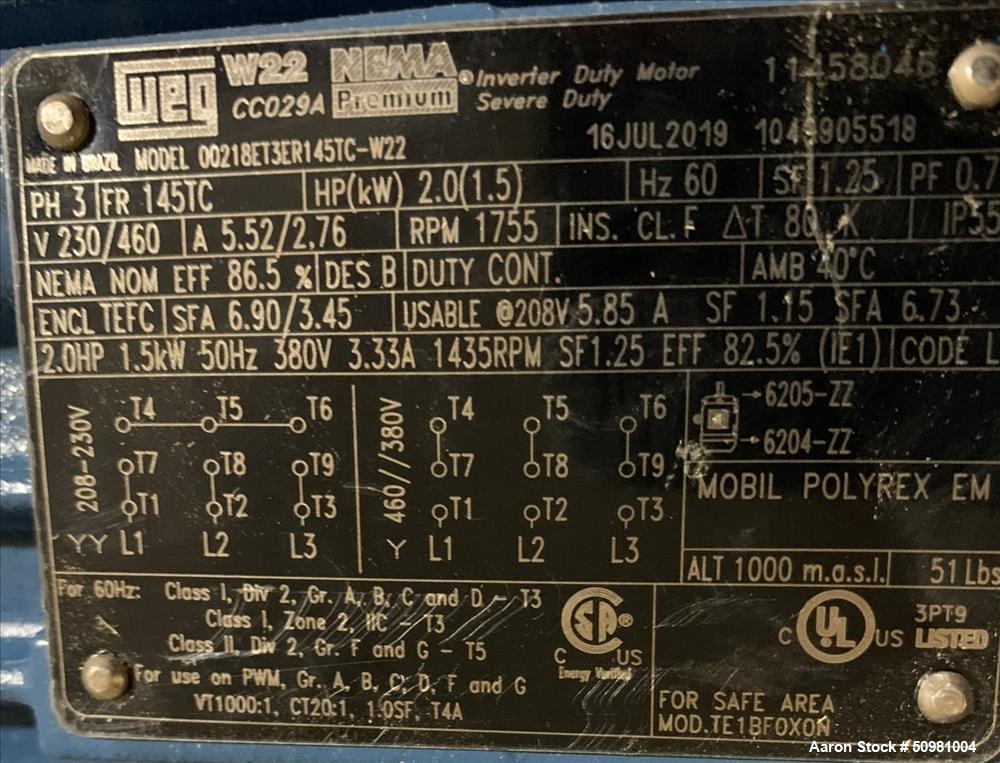 Unused- New In Crates - Eden Labs LLC Industrial 500 Gallon Performance Solvent