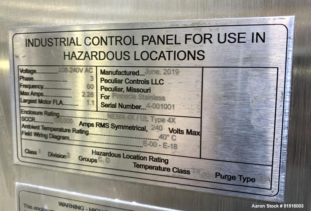 Used Pinnacle Stainless Extraction System – Complete Cannabis Ethanol Extraction Line
