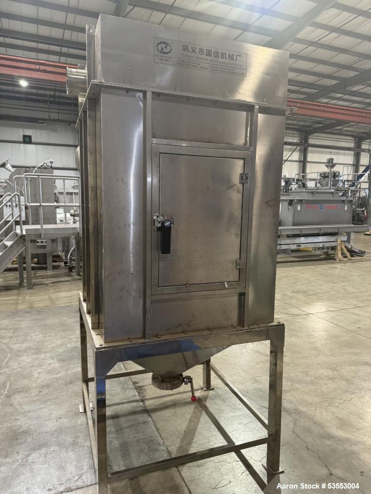 Used Gongyi Guoxin Machinery Processing System w/ Cyclone Separator, Rotary valve, Dust collector, blower.
