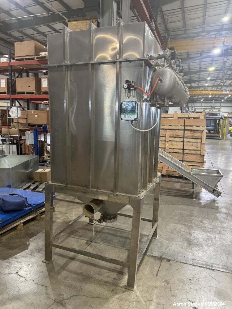 Used Gongyi Guoxin Machinery Processing System w/ Cyclone Separator, Rotary valve, Dust collector, blower.