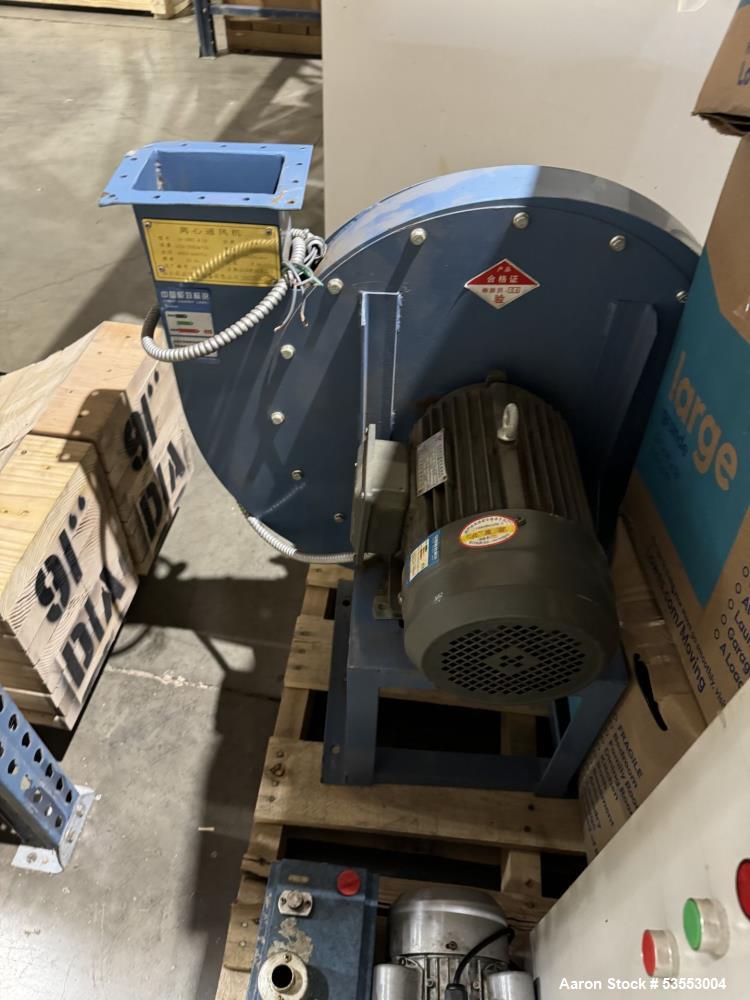 Used Gongyi Guoxin Machinery Processing System w/ Cyclone Separator, Rotary valve, Dust collector, blower.