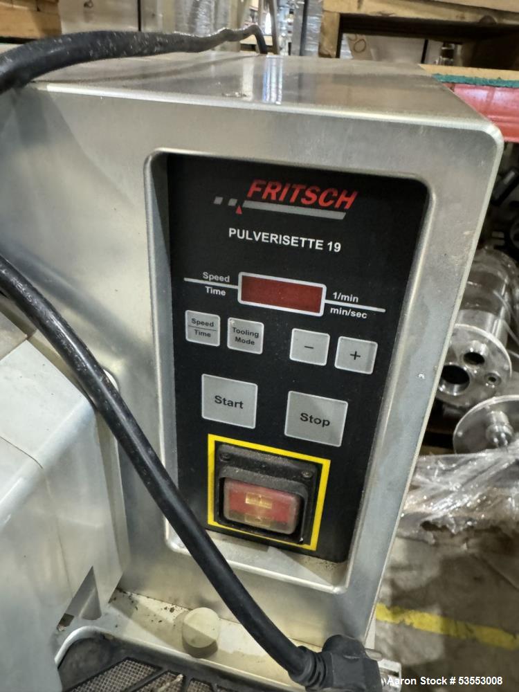 Used Fritsch Pulverisette 19 High-Speed Cutting Mill – Stainless Steel, 60L/h