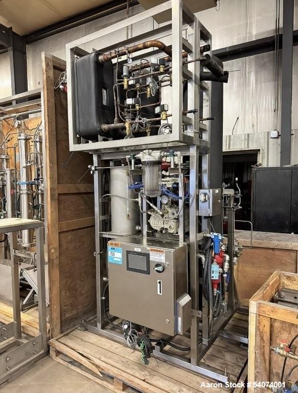 Used Vitalis R-Series CO2 Extraction System. Consisting of: Model R200H Extractor Assembly; Accumulator/Pump & Refrigeration Assembly; Hydraulic Power Unit; Control Panels; Navien Tankless Water Heat...