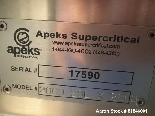 Used Apeks "Transformer" Subcritical and Supercritical CO2 Botanical Extraction