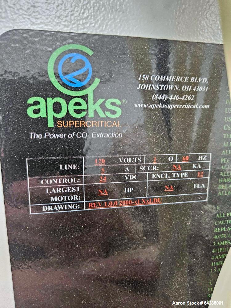 Used Apeks Force 5000-40Lx40LDP CO2 Extraction System | 80–100 lbs/Day | 5000 PSI | 304 Stainless Steel | 15 HP Compressor & Thermo Chiller | Refurbished 2019