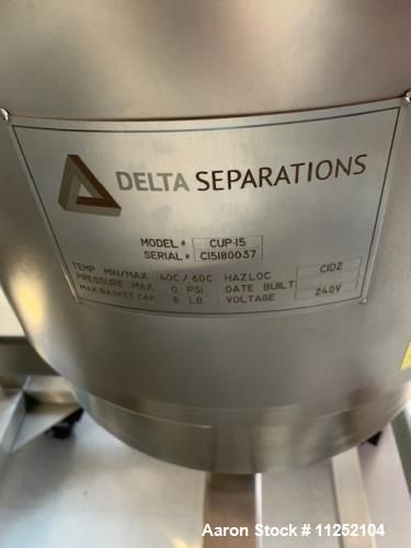 Unused- Delta Separations Ethanol Extraction System,  Model CUP-15