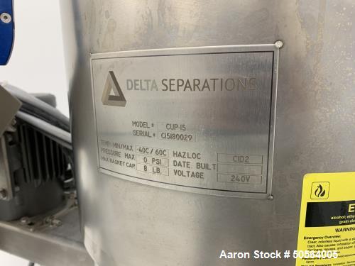 Used- Delta Separations Ethanol Extractor