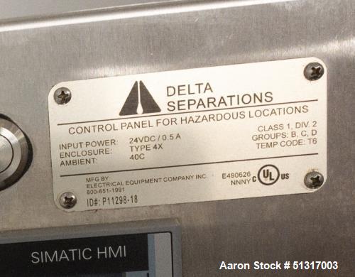 Used Delta Separations CUP 30 Extraction System