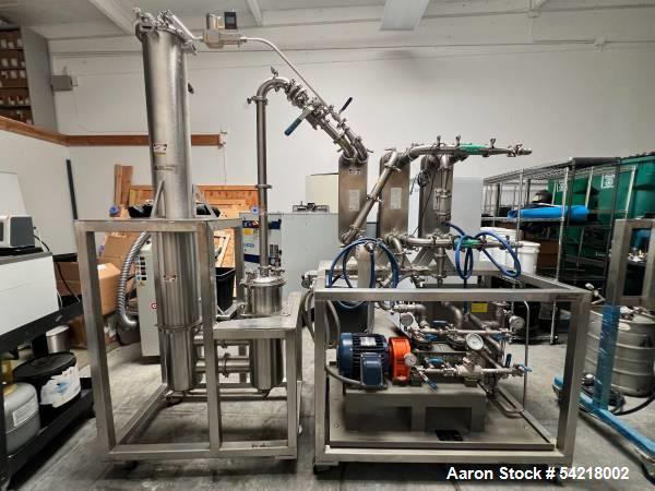 Used Delta Falling Film Evaporator System, Model FFE-45 | 45 GPH Alcohol Recovery | Includes MTA 7-Ton Chiller, PolyScience Pump Chiller & Mokon Heater | Built 2019