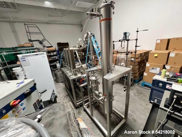 Used Delta Falling Film Evaporator System, Model FFE-45 | 45 GPH Alcohol Recovery | Includes MTA 7-Ton Chiller, PolyScience Pump Chiller & Mokon Heater | Built 2019