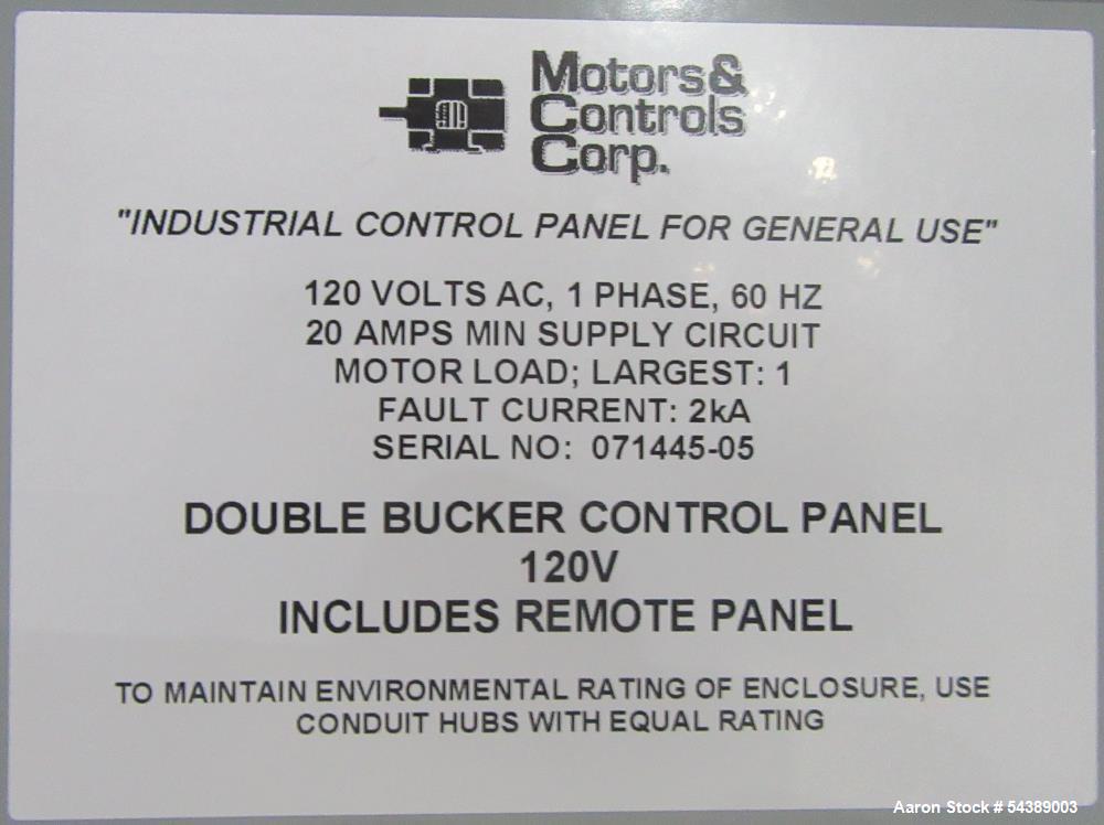 Munch Machine Double Bucker Used Hemp Bucking Machine with Conveyor