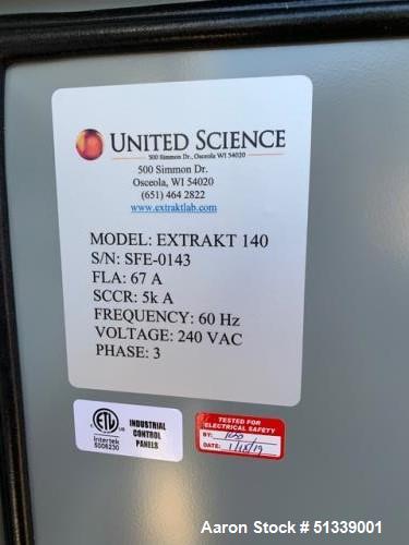 Used ExtraktLAB E-140 SuperCritical CO2 Extractor