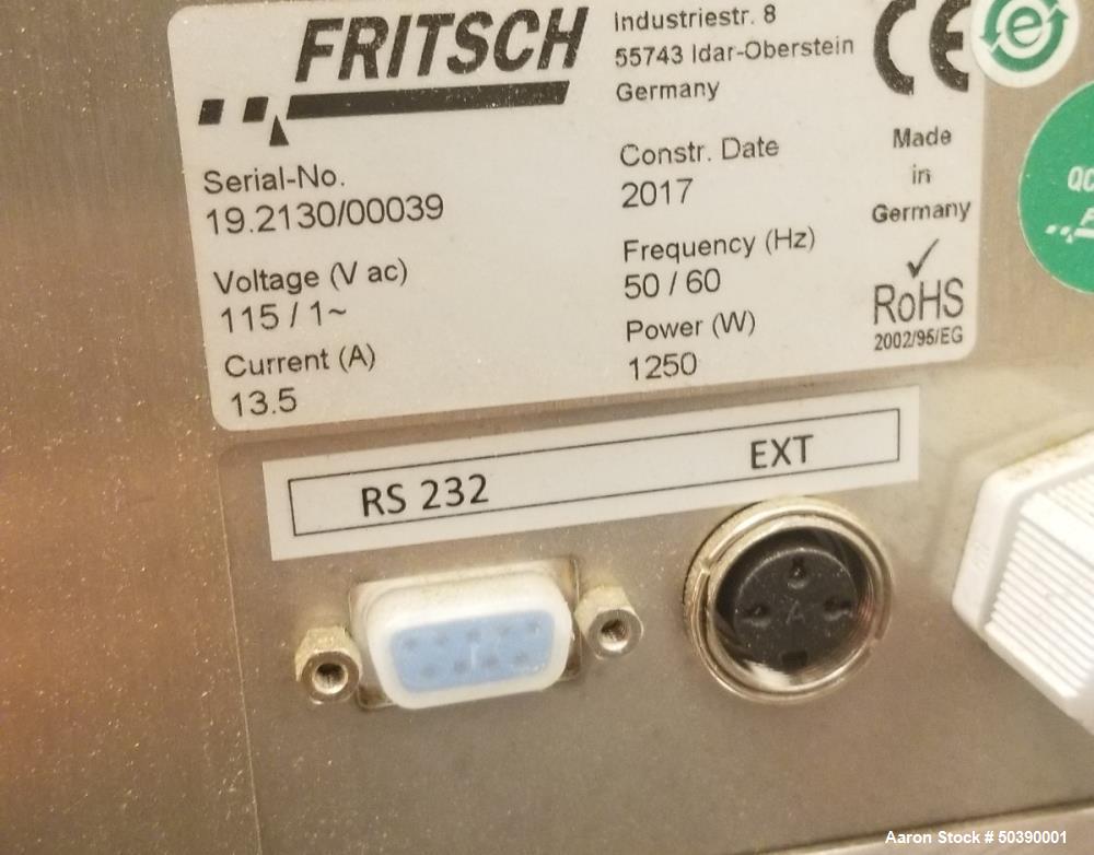 Used Fritsch International High Speed Cutting Mill