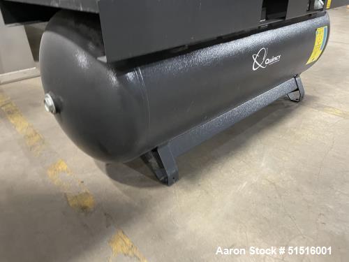 Used Quincy 120-Gallon Rotary Screw Compressor with Dryer