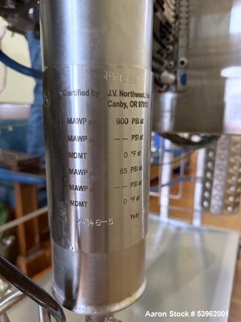 MRX Supercritical CO2 Extraction System, Model XTR 20L – 2000 PSI, 20L Vessel, w/ Chiller (Used, 2017)