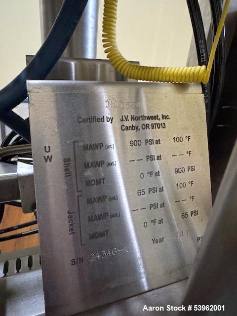 MRX Supercritical CO2 Extraction System, Model XTR 20L – 2000 PSI, 20L Vessel, w/ Chiller (Used, 2017)