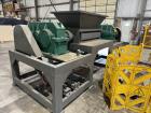 Used Twin Shaft Shredder. Feed throat approximate 22-1/4