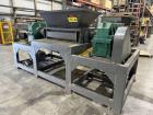 Used Twin Shaft Shredder. Feed throat approximate 22-1/4