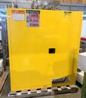 Used JustRite Flammable Liquid Storage Cabinet, Model Sure-Grip Ex. (2) 55 Gallon Drum capacity. 416 Liter capacity. Interior dimensions 56