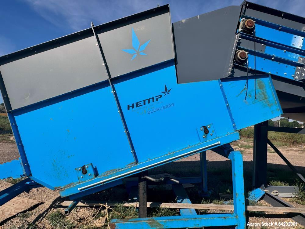 Used Hemp Processing Solutions Stationary BudRubber – 5,000 lbs/hr Capacity, Flower/Fiber Separator with Conveyor and Control Panel