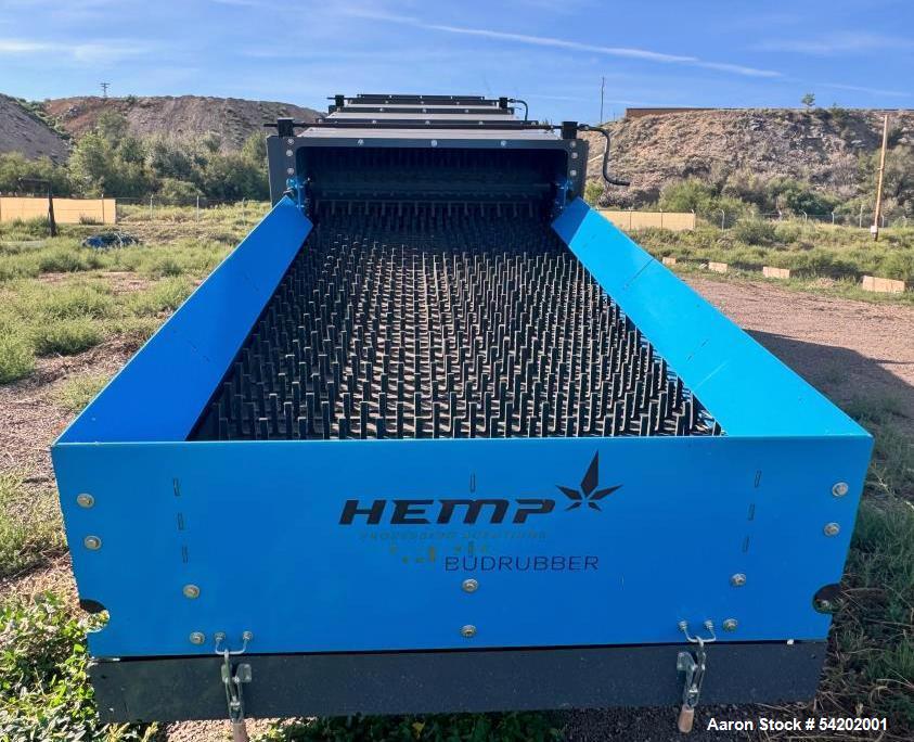Used Hemp Processing Solutions Stationary BudRubber – 5,000 lbs/hr Capacity, Flower/Fiber Separator with Conveyor and Control Panel