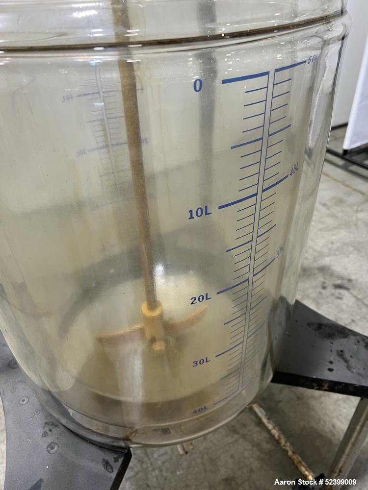 Buy Used 50L Glass Reaction Vessel – Vertical Design, 16” Diameter