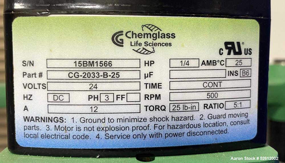 Used 20 L ChemGlass Single Jacketed Glass Reactor