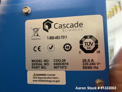 Used Cascade Sciences Drying Decarb Oven. Model CDO-28